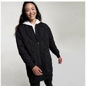 Calia Black King Quilted Bomber Jacket XL